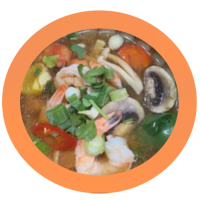 1. Tom Yam Kung (zonder rijst)