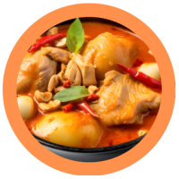 28. Kaeng Massman Kai (met rijst)