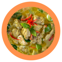 33. kaeng keaw whaan kai (met rijst)