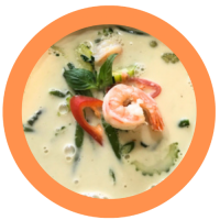 35. kaeng keaw whaan kung (met rijst)