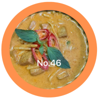 46. Kaeng dang 🌱VEGAN🌱 (met rijst)